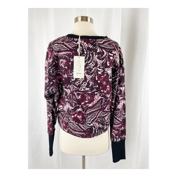NWT Joie Cropped Sweater Top Medium Sweatshirt - Picture 2 of 6